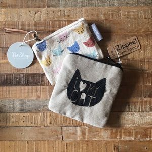 NWT Kitty Cat Coin Pouches — Bundle of 2!